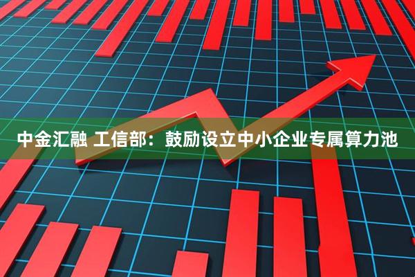 中金汇融 工信部：鼓励设立中小企业专属算力池
